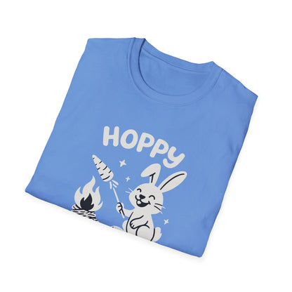 Rabbit T-Shirt - 'Hoppy Camper' Softstyle Tee