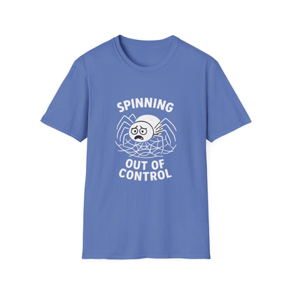 Spider T-Shirt - 'Spinning Out of Control' Softstyle Tee
