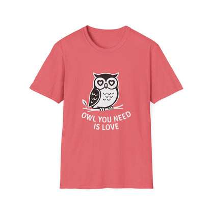 Owl T-Shirt - 'Owl You Need is Love' Softstyle Tee