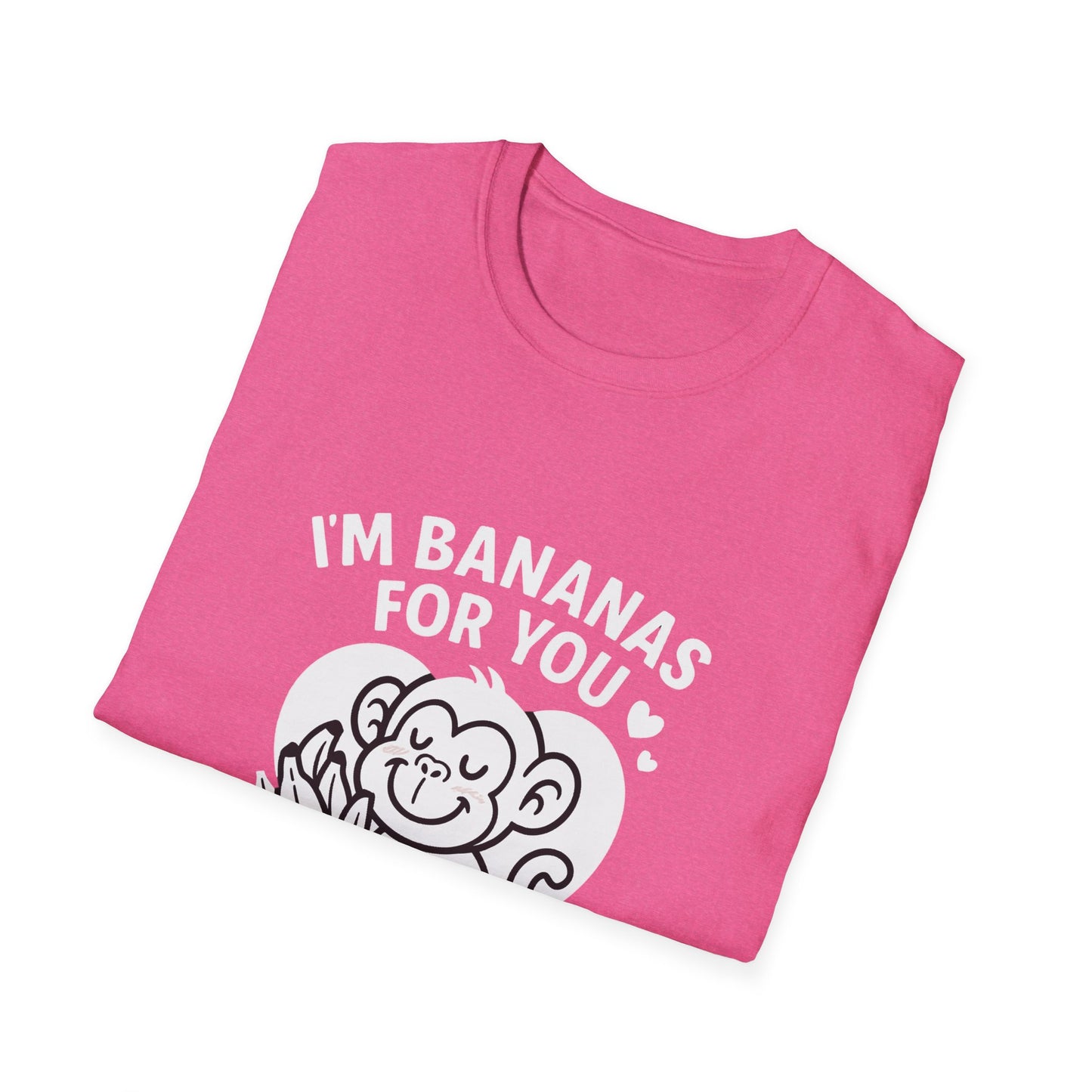 Monkey T-Shirt - 'I'm Bananas For You' Softstyle Tee