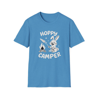 Rabbit T-Shirt - 'Hoppy Camper' Softstyle Tee