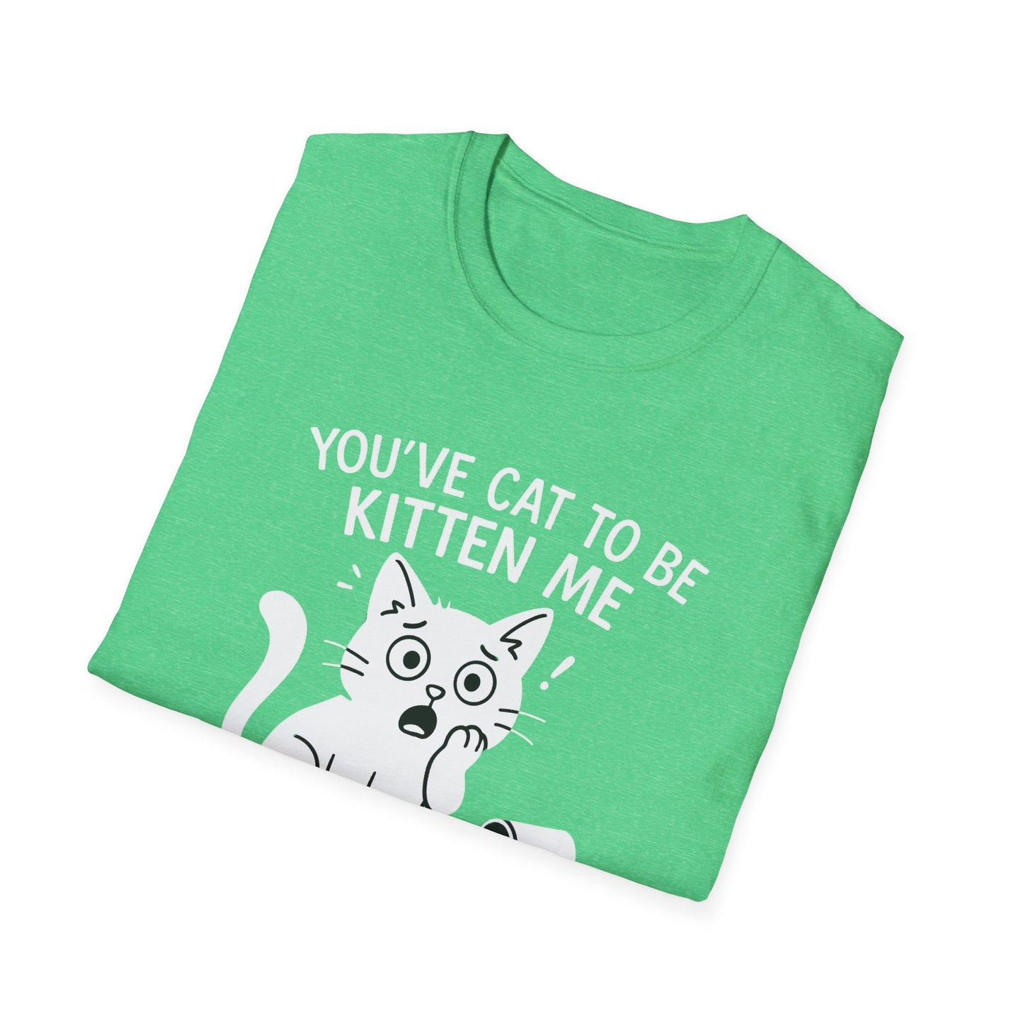 Cat T-Shirt - 'You've Cat To Be Kitten Me Right Meow' Softstyle Tee
