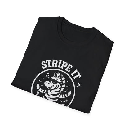 Zebra T-Shirt - 'Stripe It Like Hot' Softstyle Tee