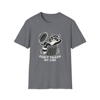 Racoon T-Shirt - 'Don't Trash My Vibe' Softstyle Tee