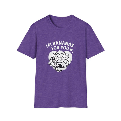 Monkey T-Shirt - 'I'm Bananas For You' Softstyle Tee