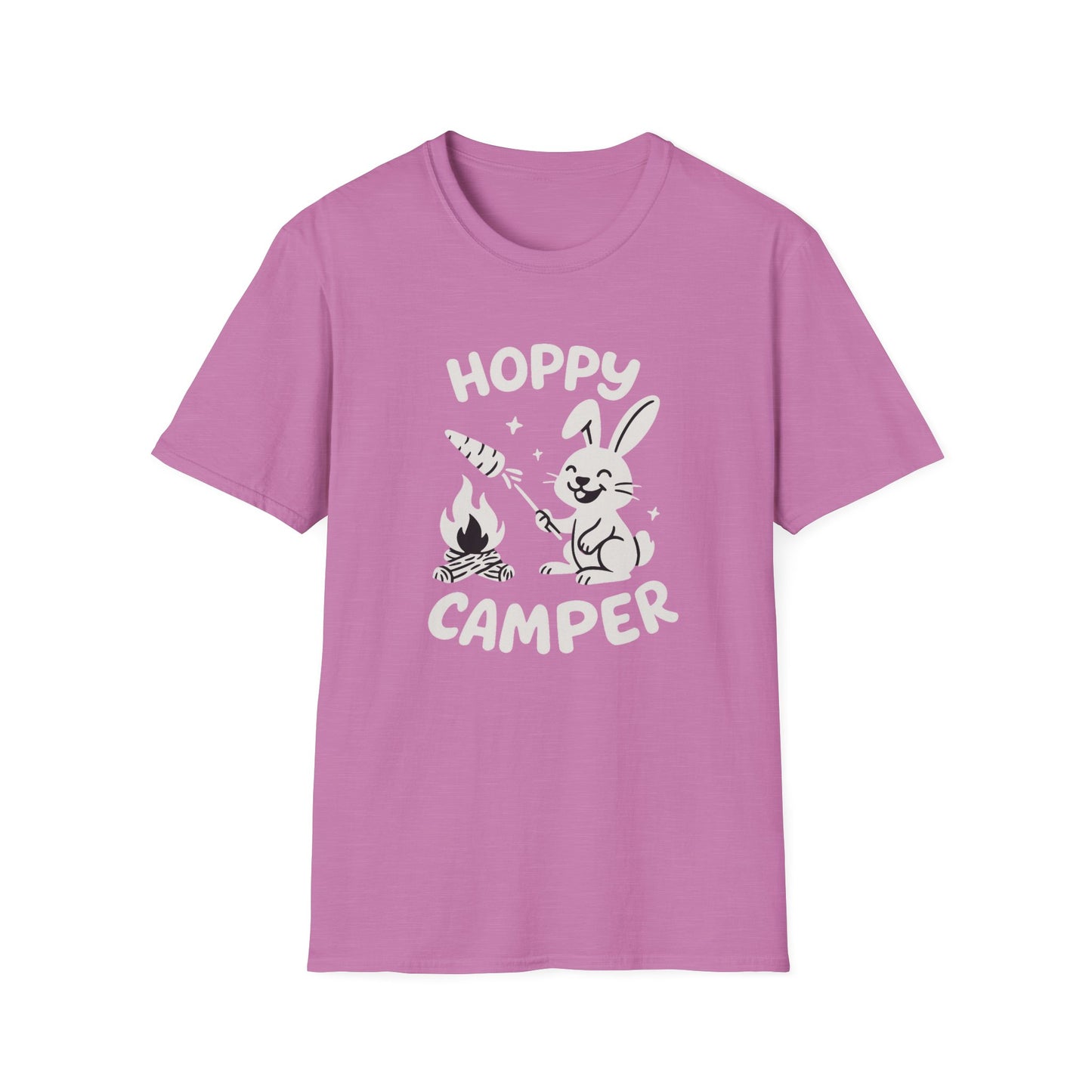Rabbit T-Shirt - 'Hoppy Camper' Softstyle Tee