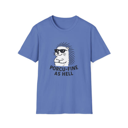 Porcupine T-Shirt - 'Porcu-Fine' Softstyle Tee