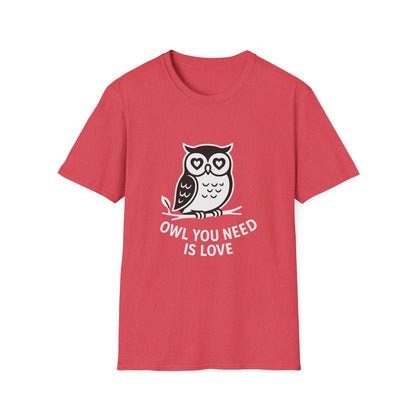 Owl T-Shirt - 'Owl You Need is Love' Softstyle Tee