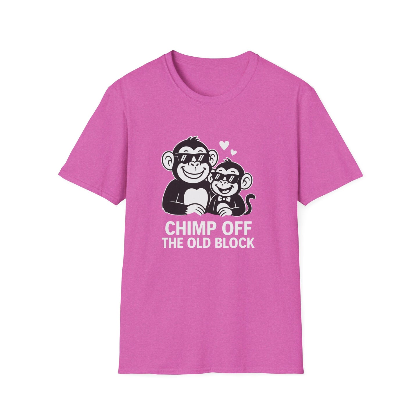 Monkey T-Shirt - 'Chimp Off the Old Block' Softstyle Tee
