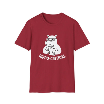Hippo T-Shirt - 'Hippo-Critical' Softstyle Tee