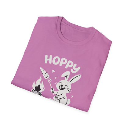 Rabbit T-Shirt - 'Hoppy Camper' Softstyle Tee