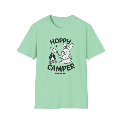 Rabbit T-Shirt - 'Hoppy Camper' Softstyle Tee