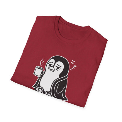 Penguin T-Shirt - 'Waddle I Do Without Coffee?' Softstyle Tee