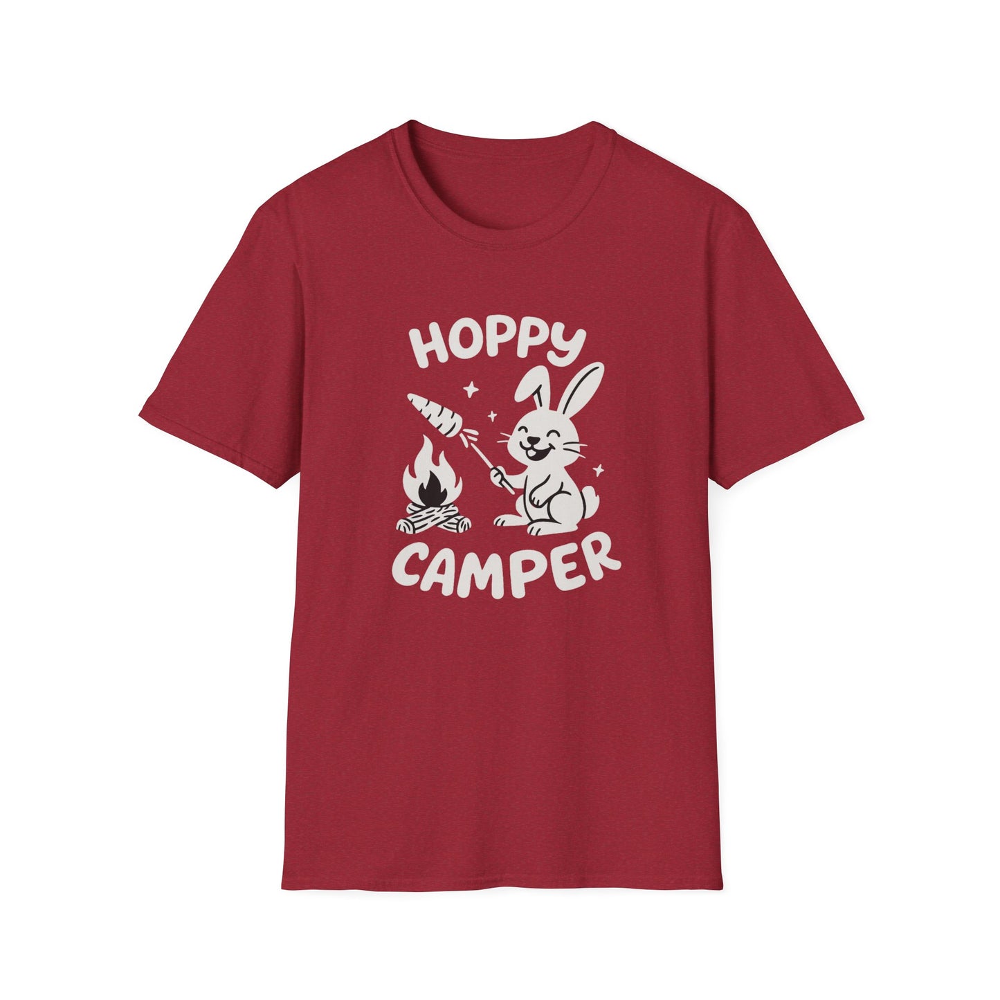 Rabbit T-Shirt - 'Hoppy Camper' Softstyle Tee