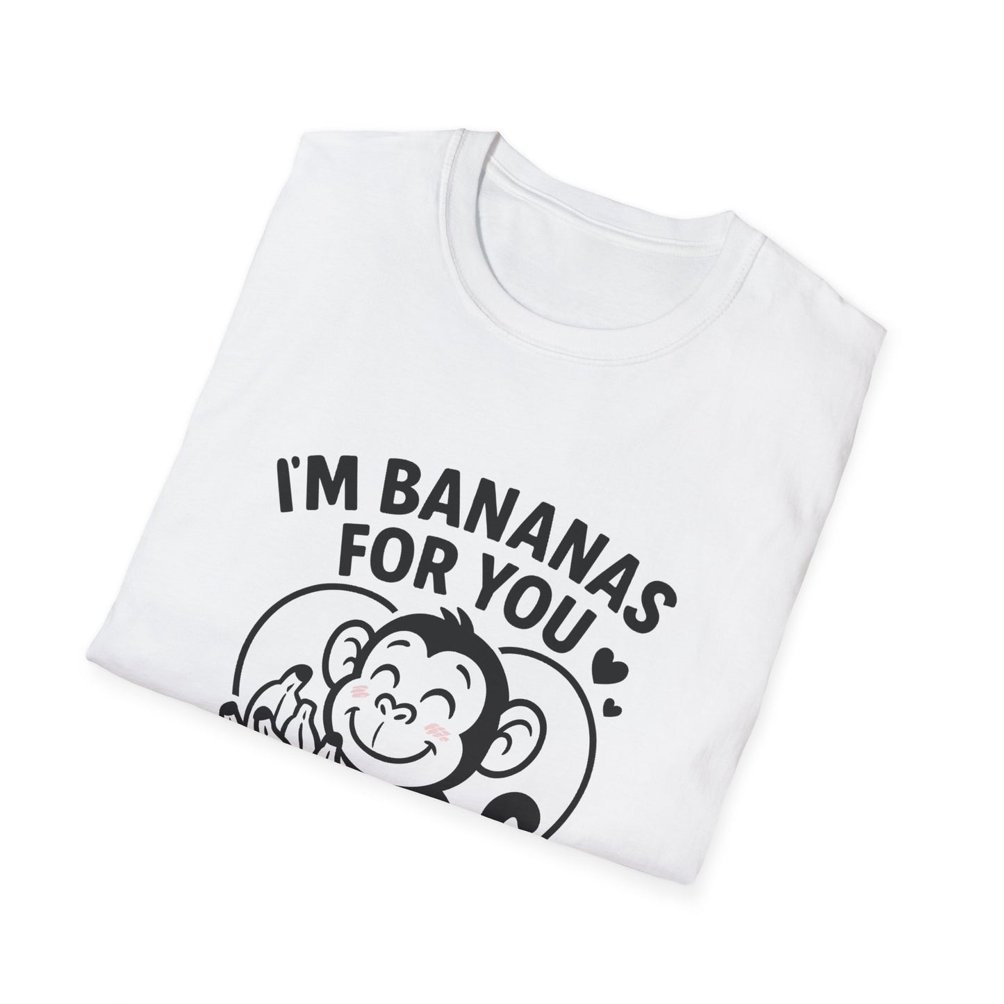 Monkey T-Shirt - 'I'm Bananas For You' Softstyle Tee