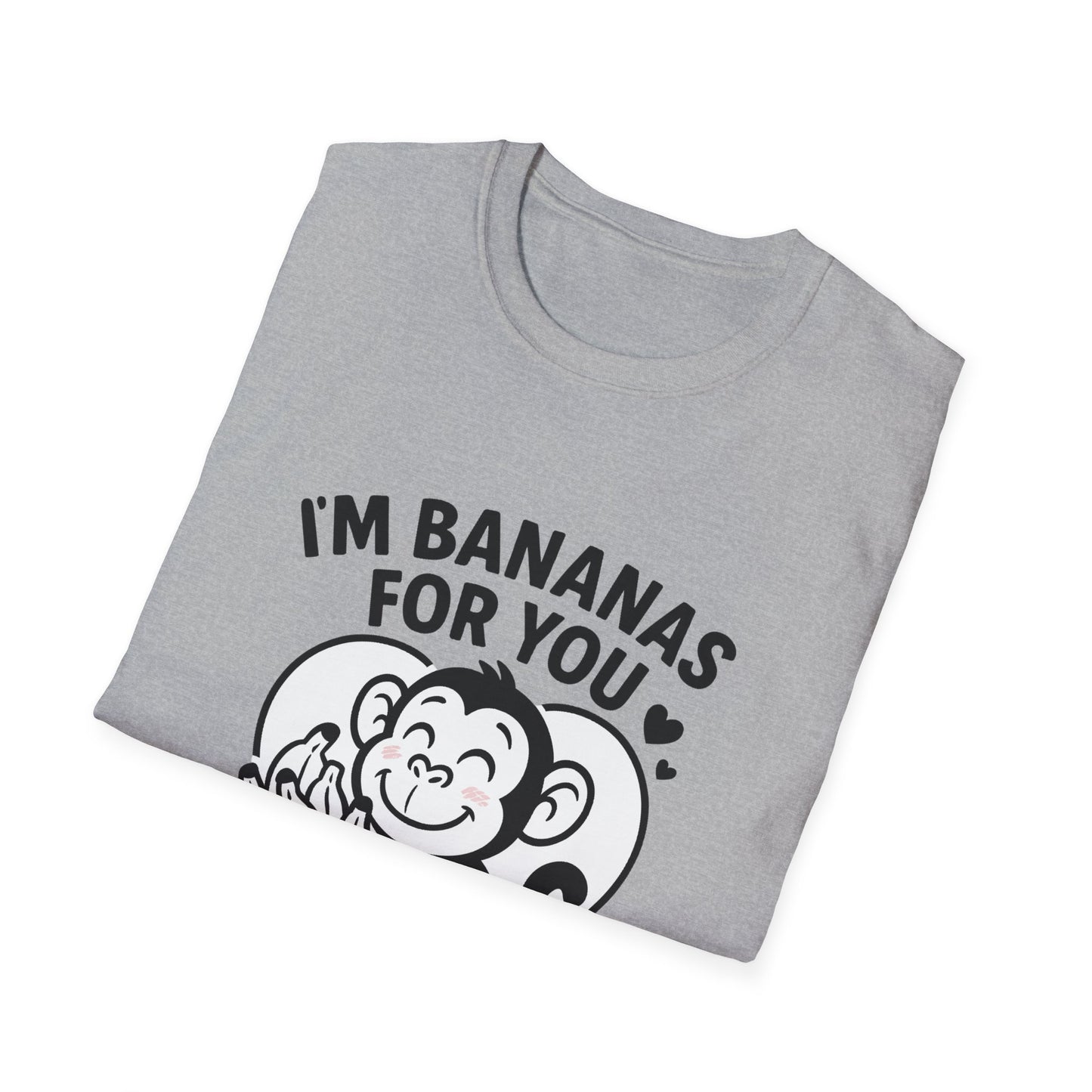 Monkey T-Shirt - 'I'm Bananas For You' Softstyle Tee