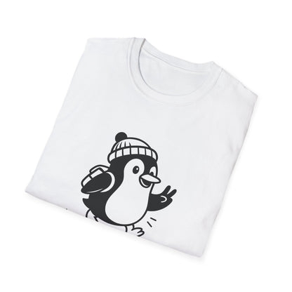 Penguin T-Shirt - 'Just Wingin' It' Softstyle Tee