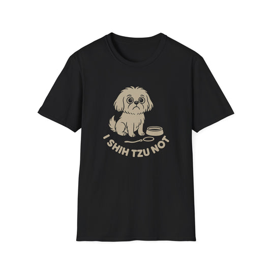 Dog T-Shirt - 'I Shih Tzu Not' Softstyle Tee