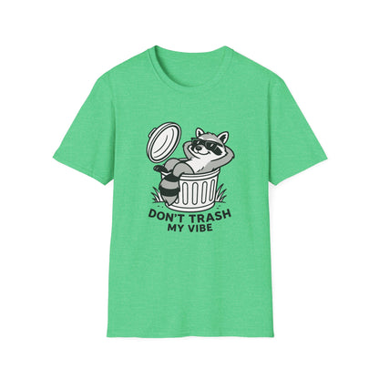 Racoon T-Shirt - 'Don't Trash My Vibe' Softstyle Tee