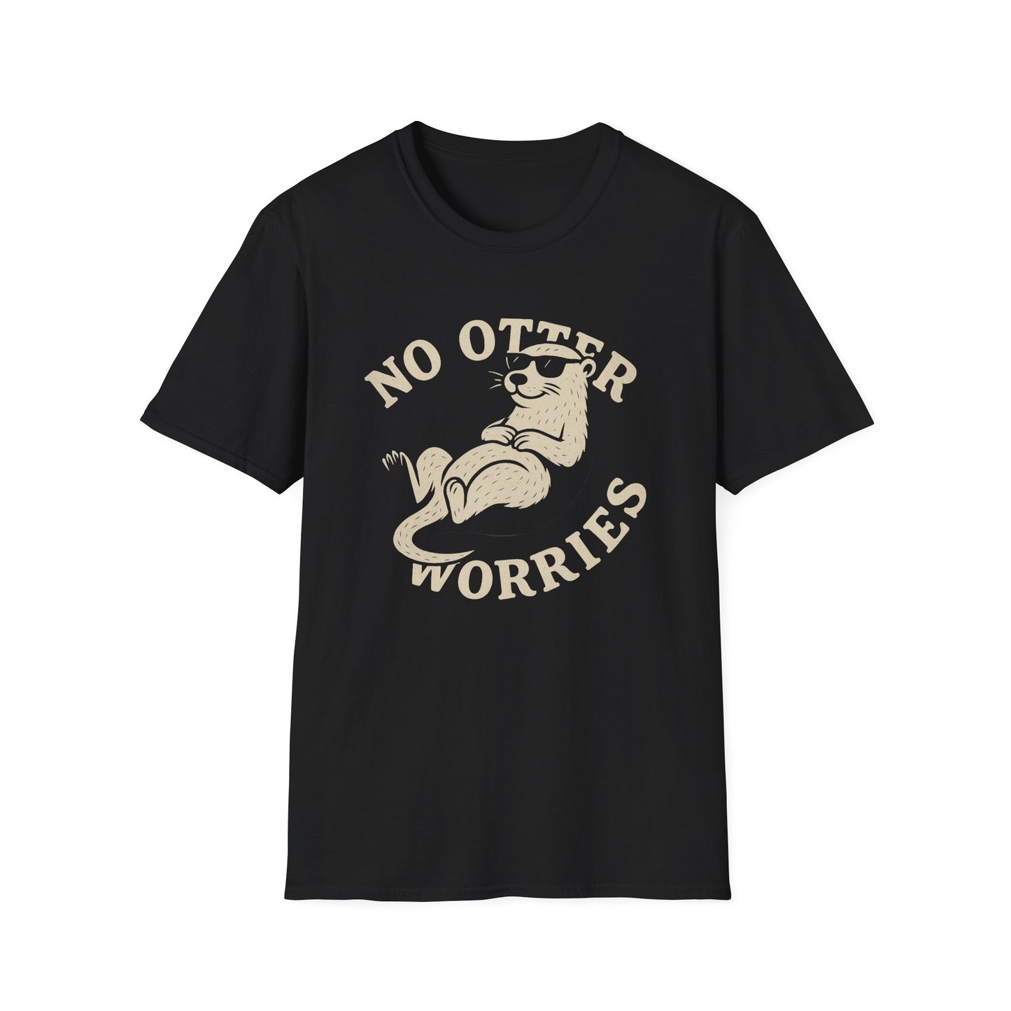 Otter T-Shirt - 'No Otter Worries' Softstyle Tee
