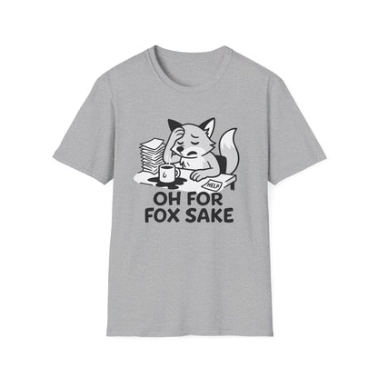 Fox T-Shirt - 'Oh For Fox Sake' Softstyle Tee