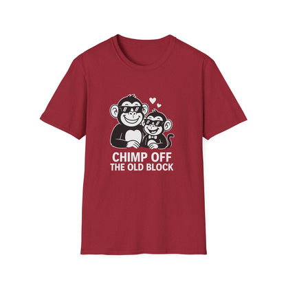 Monkey T-Shirt - 'Chimp Off the Old Block' Softstyle Tee