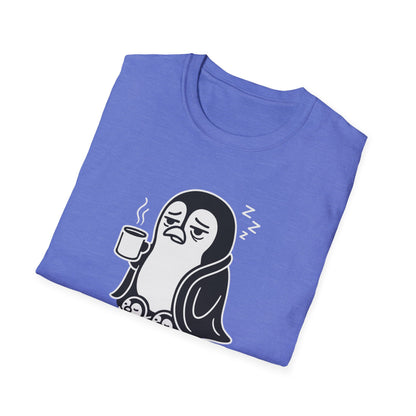 Penguin T-Shirt - 'Waddle I Do Without Coffee?' Softstyle Tee