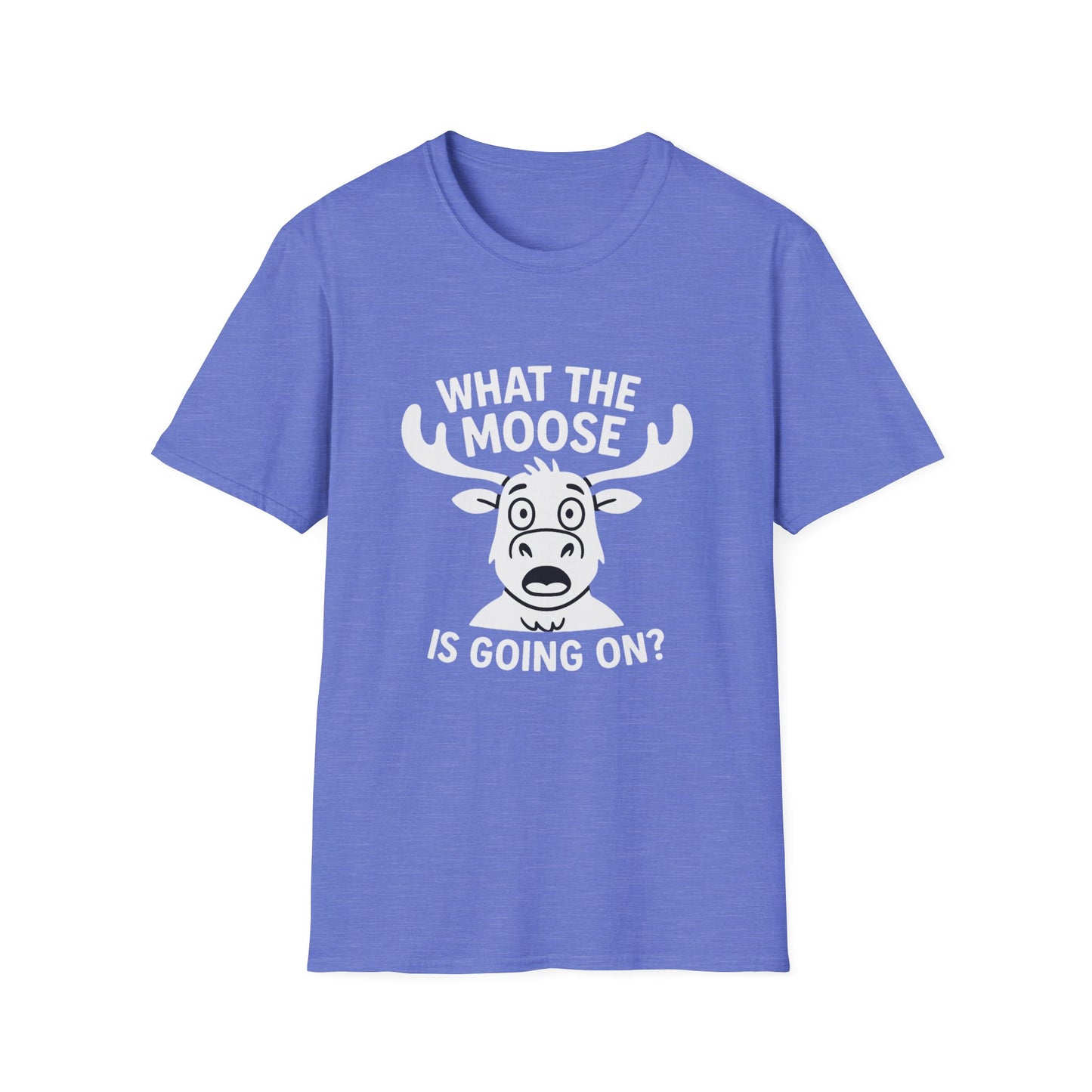 Moose T-Shirt - 'What The Moose Is Going On' Softstyle Tee