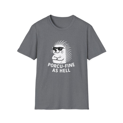 Porcupine T-Shirt - 'Porcu-Fine' Softstyle Tee