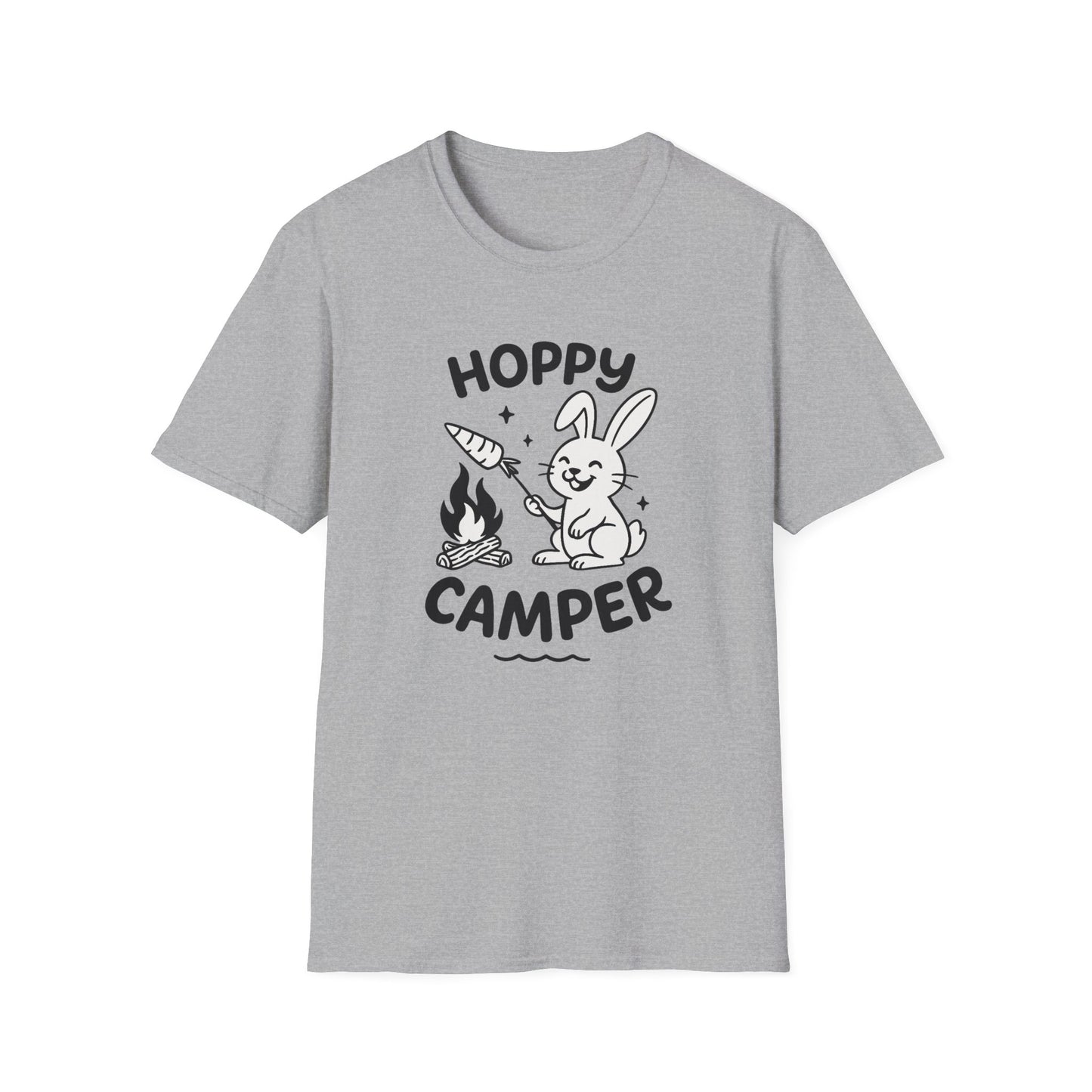 Rabbit T-Shirt - 'Hoppy Camper' Softstyle Tee