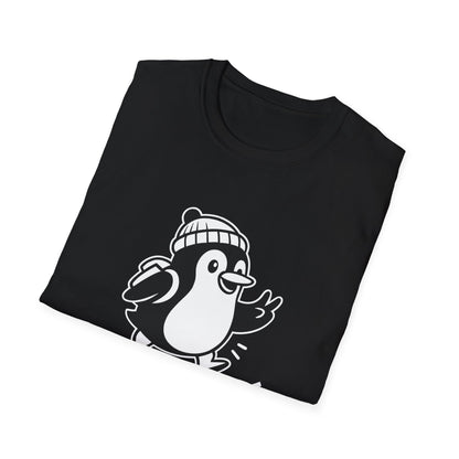 Penguin T-Shirt - 'Just Wingin' It' Softstyle Tee