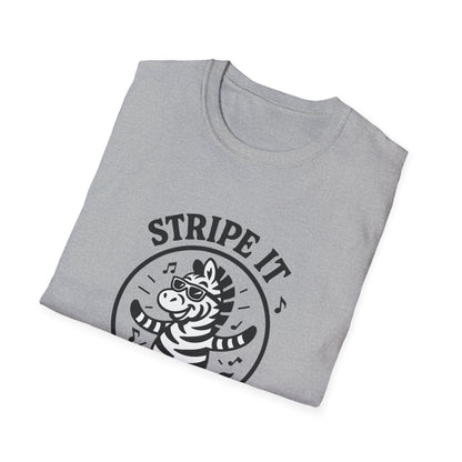 Zebra T-Shirt - 'Stripe It Like Hot' Softstyle Tee