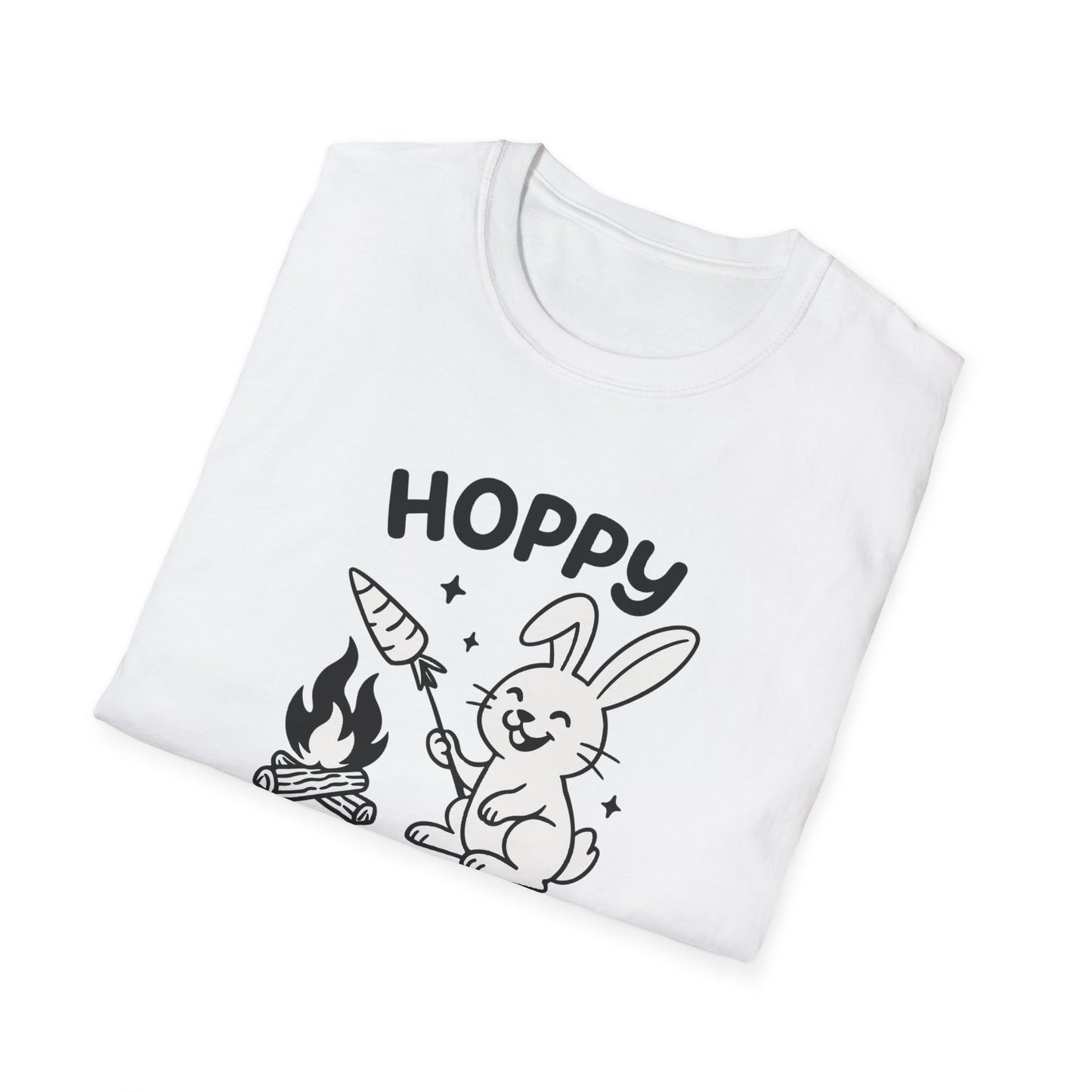 Rabbit T-Shirt - 'Hoppy Camper' Softstyle Tee