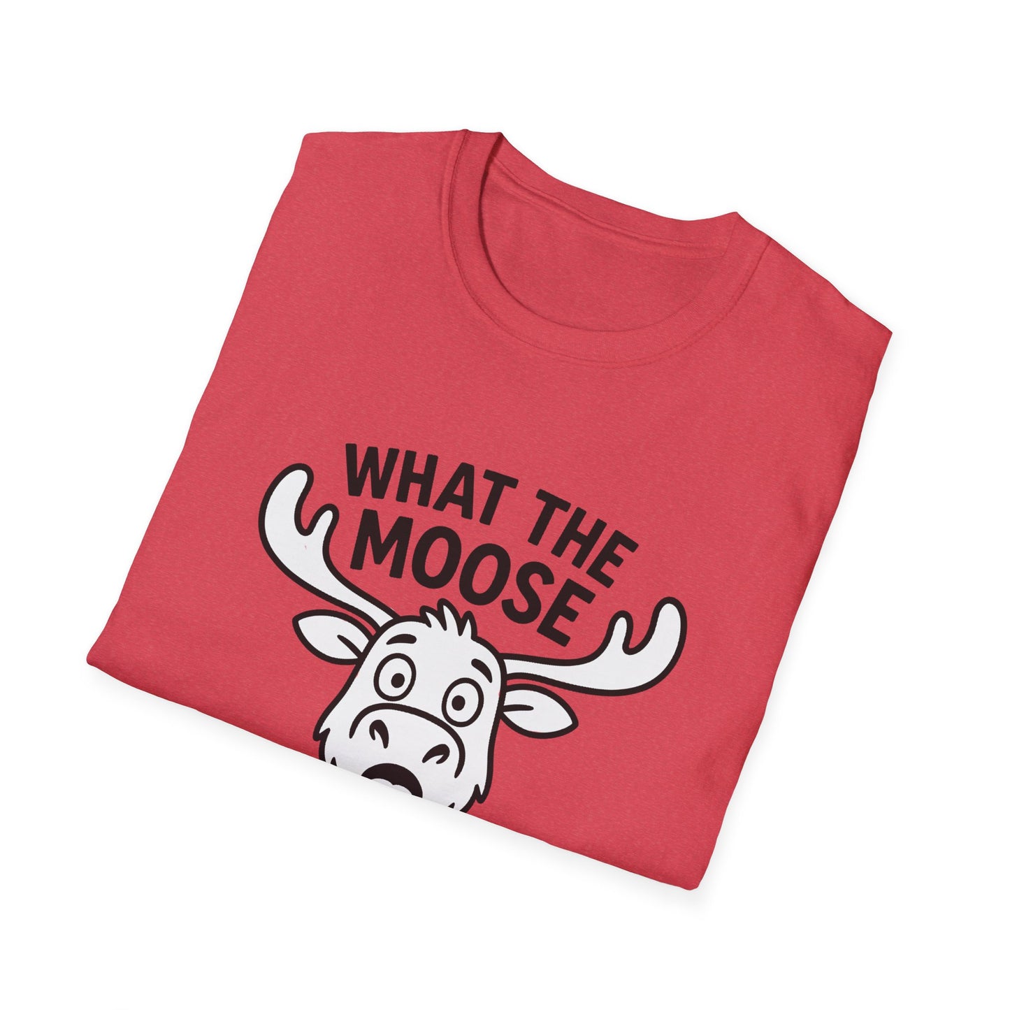 Moose T-Shirt - 'What The Moose Is Going On' Softstyle Tee