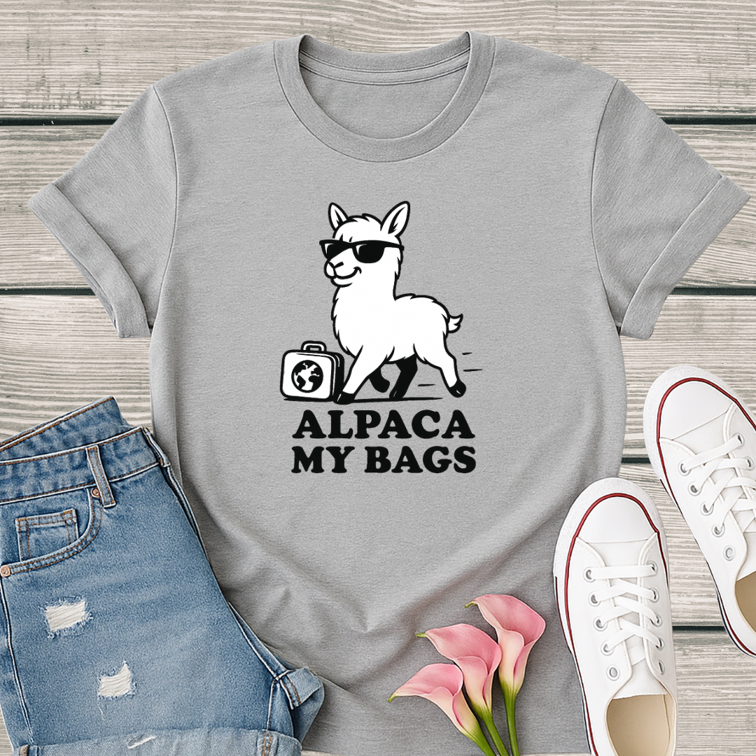 Alpaca T-Shirt - 'Alpaca My Bags' Softstyle Tee