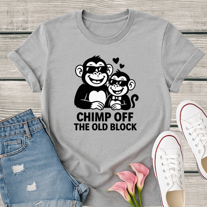 Monkey T-Shirt - 'Chimp Off the Old Block' Softstyle Tee