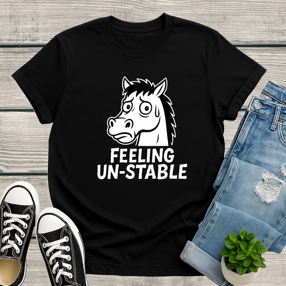 Horse T-Shirt - 'Feeling Un-Stable' Softstyle Tee