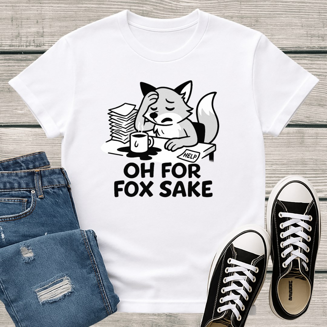 Fox T-Shirt - 'Oh For Fox Sake' Softstyle Tee