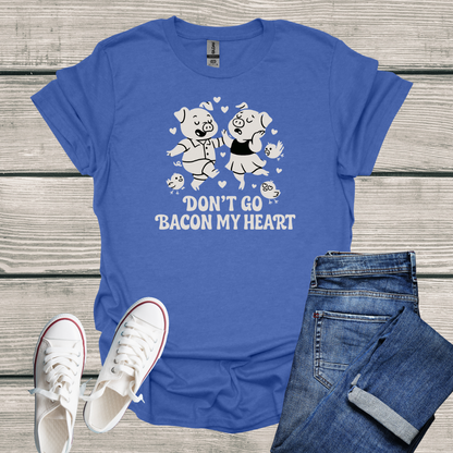 Pig T-Shirt - 'Don't Go Bacon My Heart' Softstyle Tee